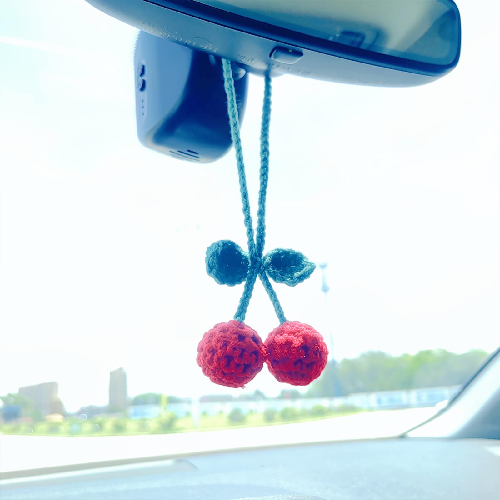 Amazon.com: Motaney Crochet Flower Rear View Mirror Accessories